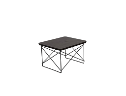 20119521 Vitra LTR Журнальный столик тёмный дуб с чёрными ножками