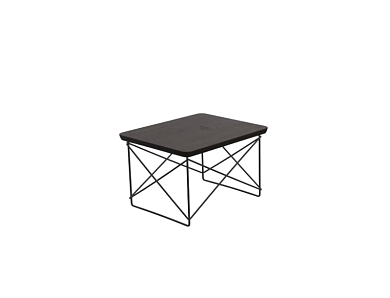 20119521 LTR Vitra Журнальный столик тёмный дуб с чёрными ножками