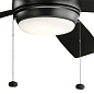 60" Starkk Fan Satin Black люстра-вентилятор 330180SBK Kichler — фото 1