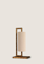 Versailles Gold shown with 5 Tall Cylinder in Putty Silk with Cream Card lining