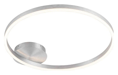 потолочный светильник с круговой рамой хром