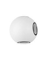 Sandy White Aluminium & Glass LED 4x1 Watt 265Lm 3000K 220-240 Volt 50Hz Beam Angle 4x51° IP54 D: 11 W: 8.5 cm Light in 4 directions