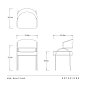Кресло Arteriors Bahati, бордовый шенилл и натуральное железо — фото 11