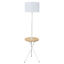 A2070PN-1WH Arte Lamp COMBO торшер с круглым плафоном на высокой стойке