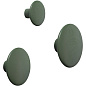 03181 Muuto Dots Крючок деревянный Ø17 см, цвет Dusty Green — фото 1