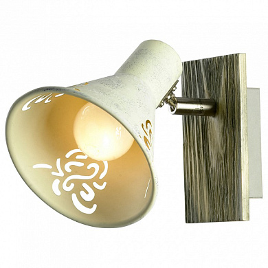 настенное бра с фигурным плафоном и декоративной перфорацией