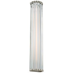 CHD2927PN-CG Visual Comfort Kean настенное бра с вытянутыми стеклянными ламелями и никелевым корпусом
