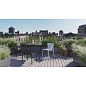 M0740126 WEEK-END Petite Friture Обеденный стул садовый металлический сине-зеленый — фото 1
