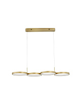Triac Dimmable Brass Gold Aluminiun & Acrylic LED 41 Watt 220-240 Volt 2300Lm 3000K IP20 L: 84 W: 32 H: 120 cm