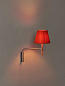BC3WA03 Santa & Cole BC BC3; SATIN NICKEL WITH MOVEABLE ARM AND BEECH WOOD HANDLE RE Накладное бра красный — фото 2