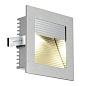 111292 SLV FRAME CURVE WL grey 3000K встраиваемый настенный светильник — фото 1
