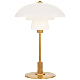 EU-TOB3513 Visual Comfort Whitman настольная лампа с многоуровневым стеклянным плафоном и металлическим основанием