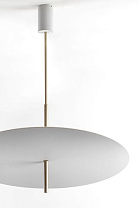 LUÀ SOSPENSIONE DISCO 60 90W 2700K  BIANCO -ORO SILVER