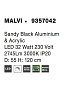 9357042 MALVI Novaluce светильник LED 32Вт 220-240В 1732Lm 3000K IP20