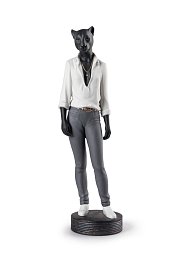 Фарфоровая статуэтка женщины-пантеры Panther Woman Lladro 01009428