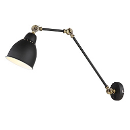A2055AP-1BK Arte Lamp BRACCIO настенное бра с поворотным плафоном черного цвета