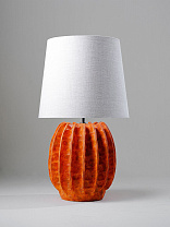 Persimmon shown with 16 Bongo in Natural Linen with Cream Card lining