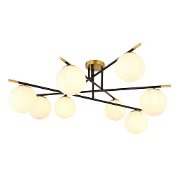 A2224PL-8BK Arte Lamp ALCOR потолочная люстра с восемью плафонами на пересекающихся стержнях
