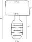 17458-455 Tosh Lamp Arteriors настольная лампа