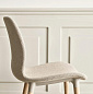 Seed high chair h66 cm - upholstered/wood Bolia кресло — фото 2