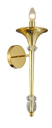 MIRACLE AP1 GOLD Crystal Lux Miracle настенный светильник-бра с золотым основанием и вытянутым корпусом
