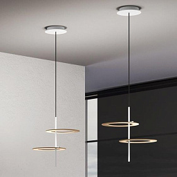 Hula Hoop Icone Подвес Circle White, Brass i-c-0525