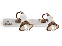 Loft Настенный многоместный прямоугольный керамический прожектор FERROLUCE C1676 -