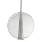 Подвесной светильник Arteriors Caviar Adjustable Large, полированный никель и стекло — фото 3