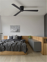Black Aluminium Black ABS 6 Speeds DC Motor 38 Watt <50 dB 220-240Volt IP20 Remote Control Incl. Blades L: 52