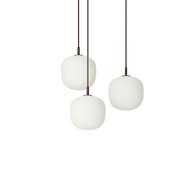 Rime Pendant Cluster подвесной светильник Muuto White / Deep Red - Ø 18 cm RIMCS18A0105
