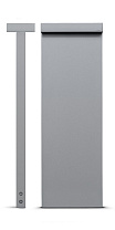 Look боллард двусторонний H. 870mm серый алюминий 3000 K 23 Вт