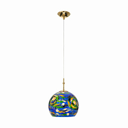 Kolarz LUNA 0392.31S.3.Aq.BG подвесной светильник золото 24 карата ø20cm высота 200cm 1 лампа e27