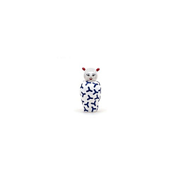 SE10533 Seletti Le Canopie ваза из доломита вытянутой формы с контрастным синим узором