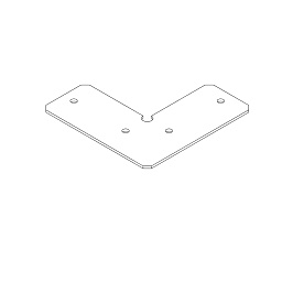 FTL35 F HE TR/TRW - CORNER 90° Delta Light PR FEMTOLINE крепёжная планка угловая 90 градусов для профиля