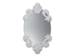 01007767 Lladro Oval Mirror овальное зеркало без рамы в белом обрамлении
