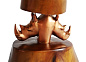 Bronze Double Head Rhino Lamp настольная лампа House of Avana AACI-DLRTL-0041