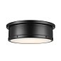 Serca 18" 3 Light Flush Mount Black потолочный светильник 52541BK Kichler — фото 6