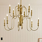Karthe 12 Light Chandelier Natural Brass люстра 52472NBR Kichler — фото 5