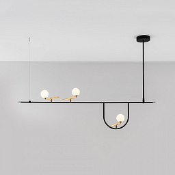 Yanzi 1 SP LED Artemide Yanzi подвесная люстра с тремя плафонами на перекрестной штанге