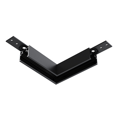 угловой соединитель чёрного цвета для магнитной трековой системы Exility