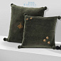 110347 Pillow Lacombe green velvet 60 x 60 cm  Eichholtz