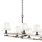Dancar 48" 8 Light Linear Chandelier Polished Nickel люстра 44023PN Kichler — фото 2