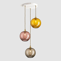 Pick-n-Mix Ball Standard - Diamond, Warm, 3 Drop Cluster полированная латунь