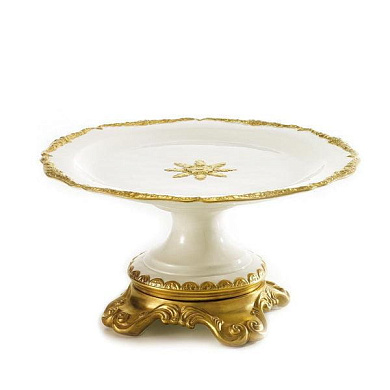 Empire white & gold cake stand подставка для торта, Villari