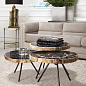 111465 Coffee Table De Soto dark range set of 3 Eichholtz