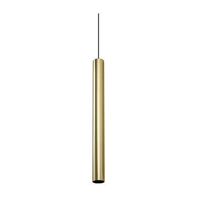 Подвесной светильник Look SP1 ROUND D60 H700 Ideal Lux 371696, латунь