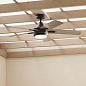 52" Tide 5 Blade Weather+ Outdoor Ceiling Fan Olde Bronze уличная люстра-вентилятор 310126OZ Kichler — фото 5