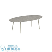 STYLETTO STANDARD ОБЕДЕННЫЙ СТОЛ 250X130CM АЛЮМИНИЕВЫЕ НОЖКИ ГРИБНАЯ КЕРАМИЧЕСКАЯ СТОЛЕШНИЦА CEPPO DOLOMITICA Royal Botania