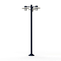 Aubanne N° 6; Frosted glass E27 23W; Steel blue