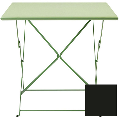 FLTPQM2B48 Ethimo Flower Складной стол 80x80 см, цвет «Сепия черный»